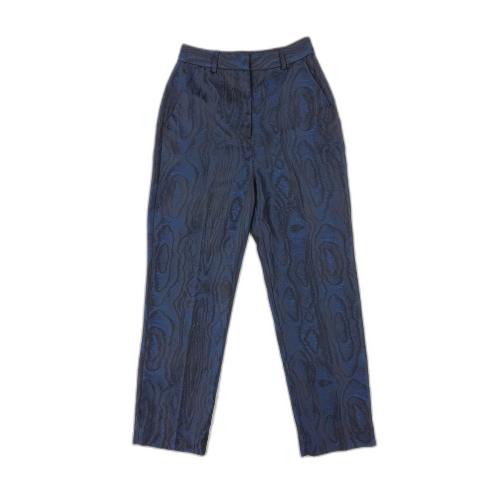 NEW & OTHER STORIES Wood Jacquard Trousers Menswear Tailored French Girl Boho 2